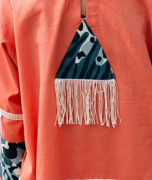 Amber - Coral Handmade Co-ord Set