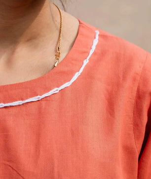 Amber - Coral Handmade Co-ord Set