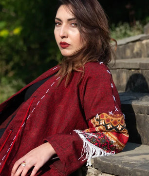 Maroon | Handmade Premium Cardigan | Winter Wrap