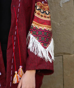 Maroon | Handmade Premium Cardigan | Winter Wrap