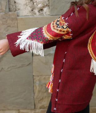 Maroon | Handmade Premium Cardigan | Winter Wrap