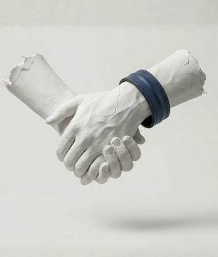 The Grit - Midnight Navy - Kara Style Leather Bracelet / Leather Cuff