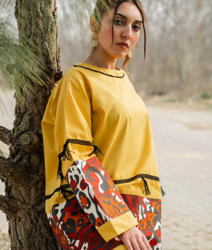 Amber - Mustard Yellow Handmade Co-ord Set