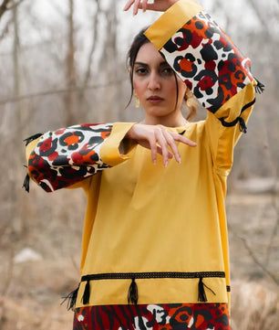 Amber - Mustard Yellow Handmade Co-ord Set