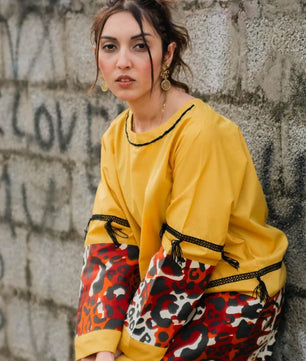 Amber - Mustard Yellow Handmade Co-ord Set