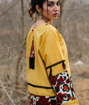 Amber - Mustard Yellow Handmade Co-ord Set