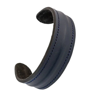 The Grit - Midnight Navy - Kara Style Leather Bracelet / Leather Cuff