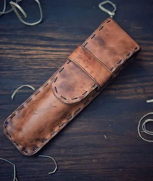 The Manto - Dual Pen Leather Case