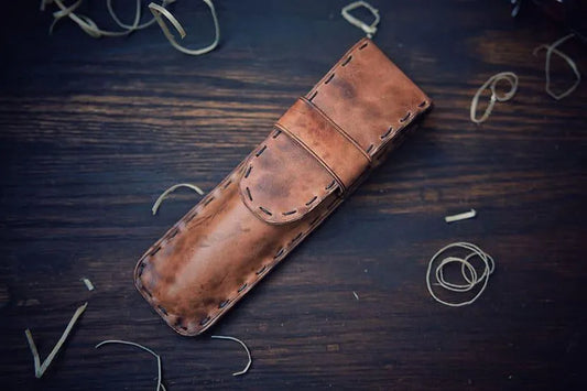 The Manto - Dual Pen Leather Case
