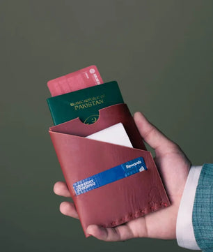 The Voyager – Burgundy - Passport Wallet