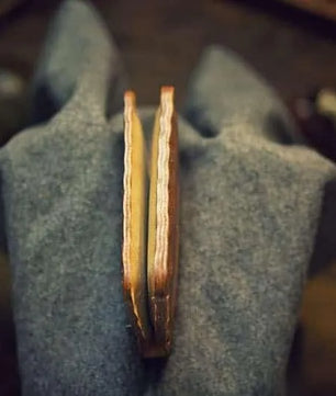 The Aura – Patina Mustard Vegetable Tan - Smart Wallet