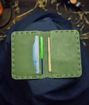 The Aura – Patina Olive - Smart Wallet