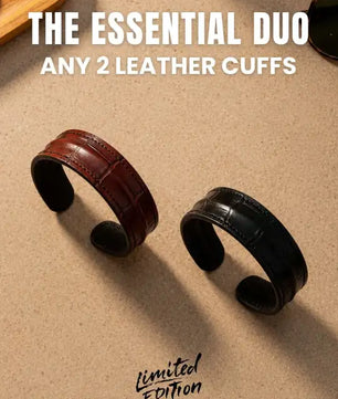 The Essential Duo - Any 2 Leather Cuffs