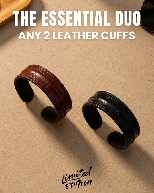 The Essential Duo - Any 2 Leather Cuffs