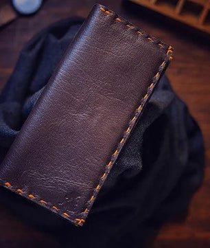 The Volonté – Mocha Brown Leather Long Wallet