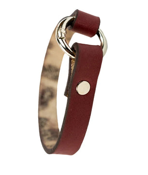 Rizz - Burgundy Leather Bracelet (Unisex)