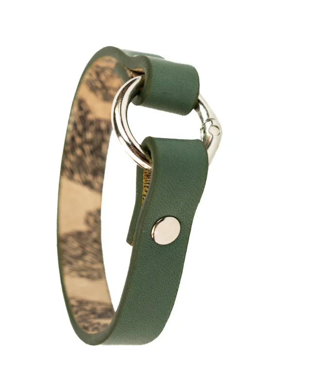 Rizz - Green Leather Bracelet (Unisex)