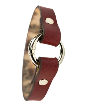 Rizz - Burgundy Leather Bracelet (Unisex)