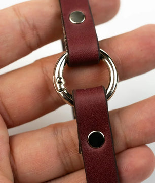 Rizz - Burgundy Leather Bracelet (Unisex)