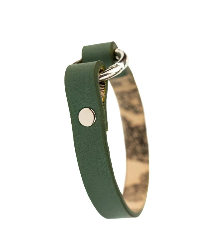 Rizz - Green Leather Bracelet (Unisex)