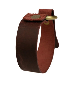 Ryker - Burgundy Leather Bracelet (Unisex)