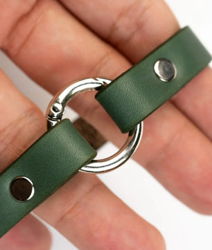 Rizz - Green Leather Bracelet (Unisex)