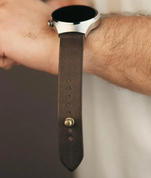 Coco Brown Leather Watch Strap - Quick Release Pins -The Hermoso