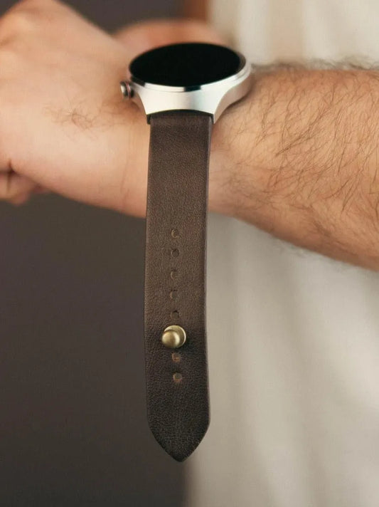 Coco Brown Leather Watch Strap - Quick Release Pins -The Hermoso