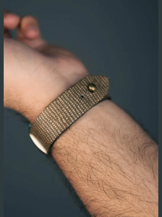 Russet | Lizard Tex Leather Watch Strap - Quick Release Pins - The Hermoso