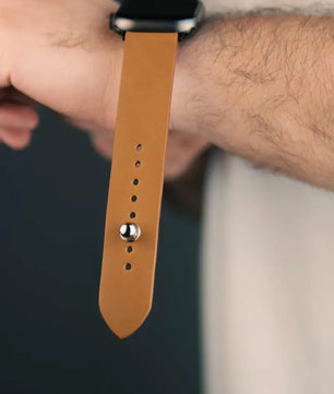 Bronze Apple Watch Strap - Pure Leather Strap
