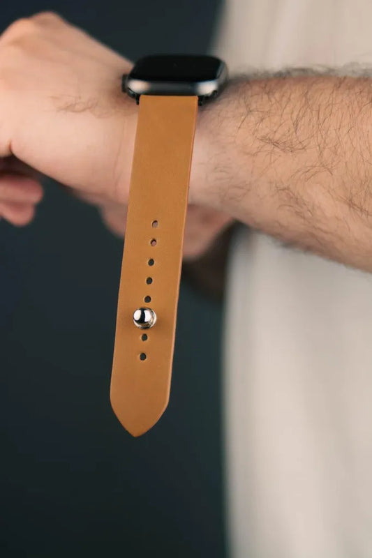 Bronze Apple Watch Strap - Pure Leather Strap