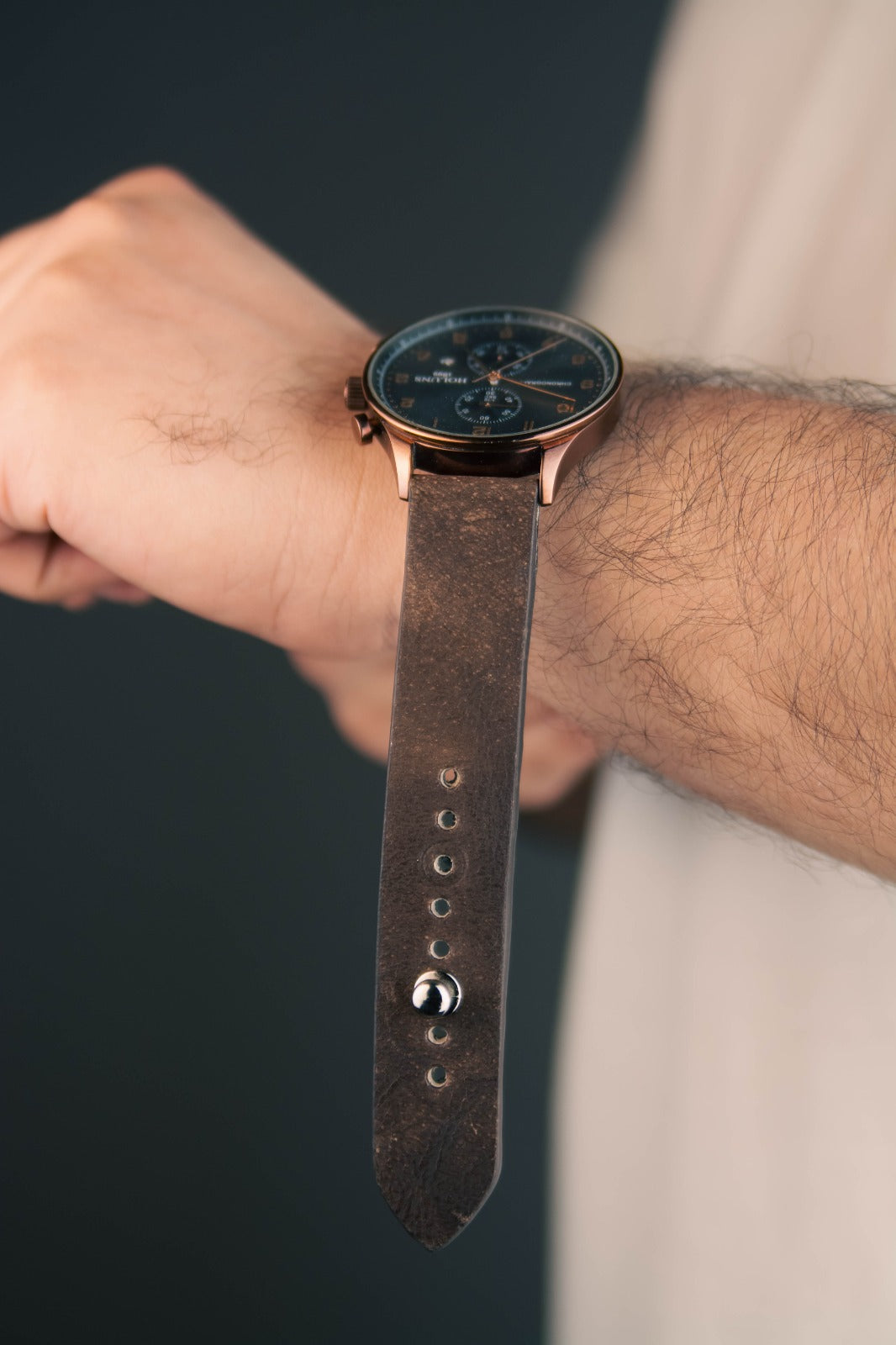 Brunette Leather Watch Strap - The Hermoso