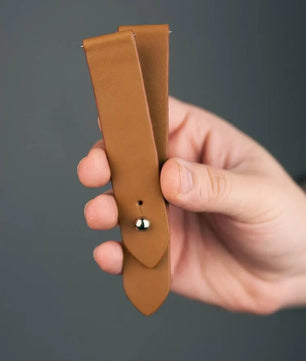 Bronze Leather Watch Strap - Quick Release Pins - The Hermoso