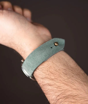 Sage Green Apple Watch Strap - Suede Leather Strap