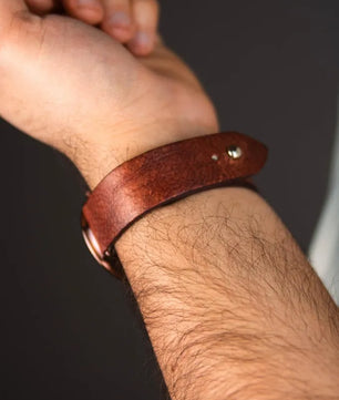 Ox-Blood Burgundy Apple Watch Strap - Pure Leather Strap