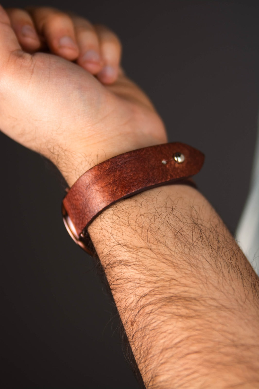 Ox-blood Burgundy Leather Watch Strap - The Hermoso