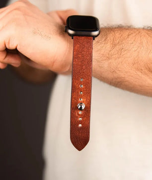 Ox-Blood Burgundy Apple Watch Strap - Pure Leather Strap