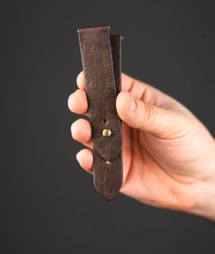 Chocolate Brown | Ostrich Leather Watch Strap - Quick Release Pins -The Hermoso