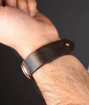 Chocolate Brown | Ostrich Apple Watch Strap - Pure Leather Strap