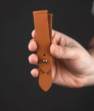 Burnt Orange Leather Watch Strap - Quick Release Pins -The Hermoso