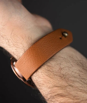 Burnt Orange Apple Watch Strap - Pure Leather Strap