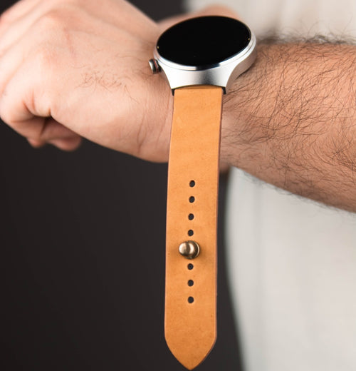 Veg Tanned Leather Watch Strap - The Hermoso