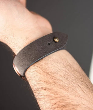 Dark Gray Apple Watch Strap - Suede Leather Strap