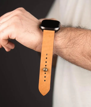 Veg Tanned Apple Watch Strap - Pure Leather Strap
