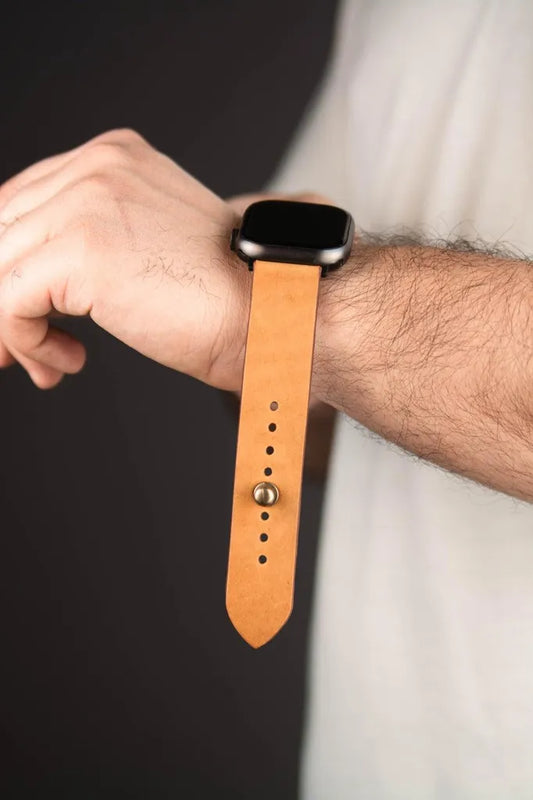 Veg Tanned Apple Watch Strap - Pure Leather Strap