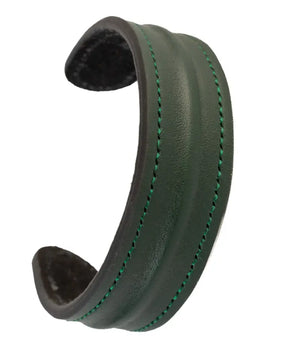 The Grit - Green - Kara Style Leather Bracelet / Leather Cuff