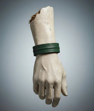 The Grit - Green - Kara Style Leather Bracelet / Leather Cuff