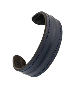 The Grit - Midnight Navy - Kara Style Leather Bracelet / Leather Cuff