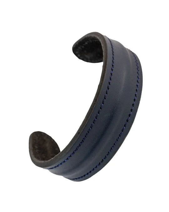 The Grit - Midnight Navy - Kara Style Leather Bracelet / Leather Cuff