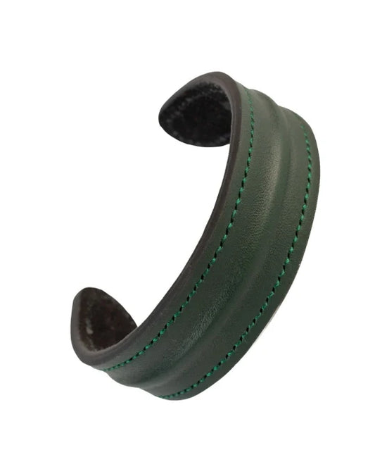 The Grit - Green - Kara Style Leather Bracelet / Leather Cuff